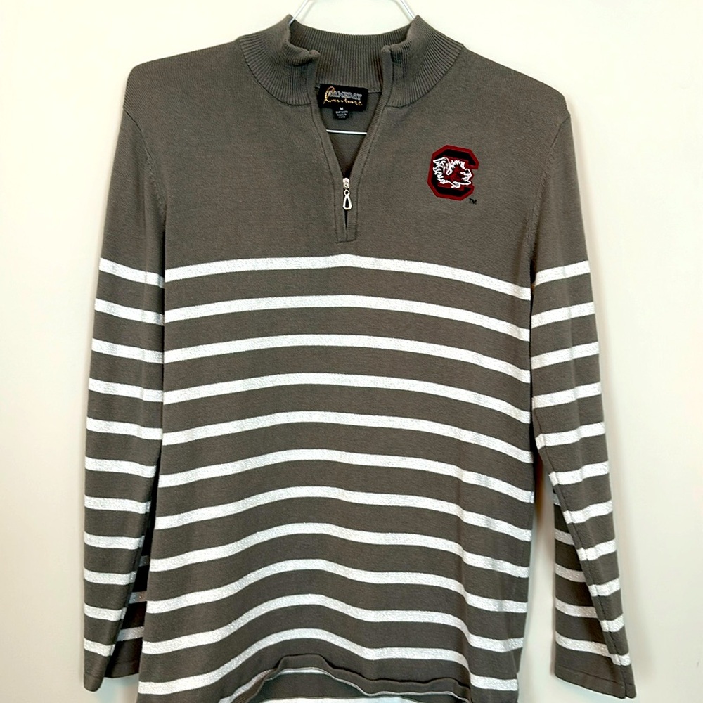 Gameday Couture South Carolina striped sweater size medium